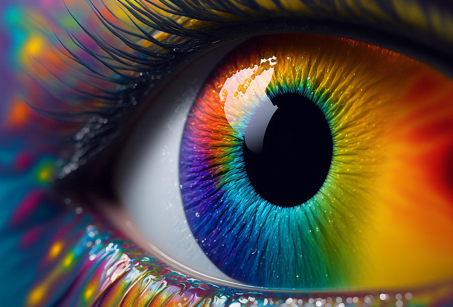 Rainbow Eye Digital Art by John Neff - Fine Art America