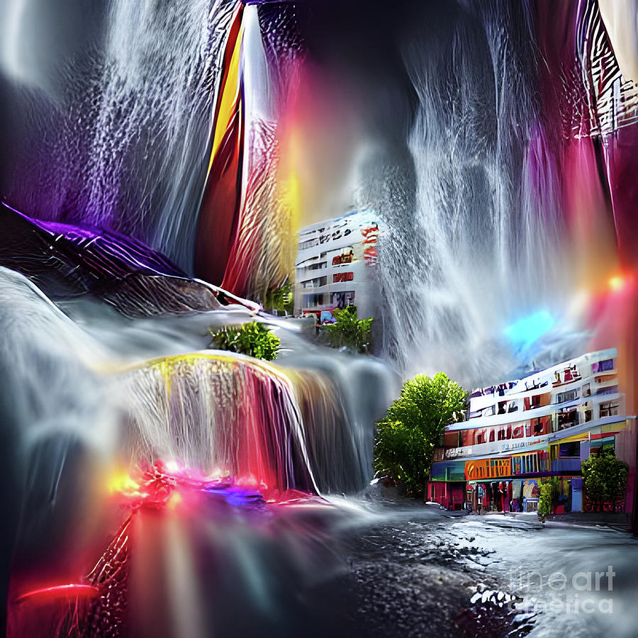 Rainbow Falls Digital Art by Tina Uihlein