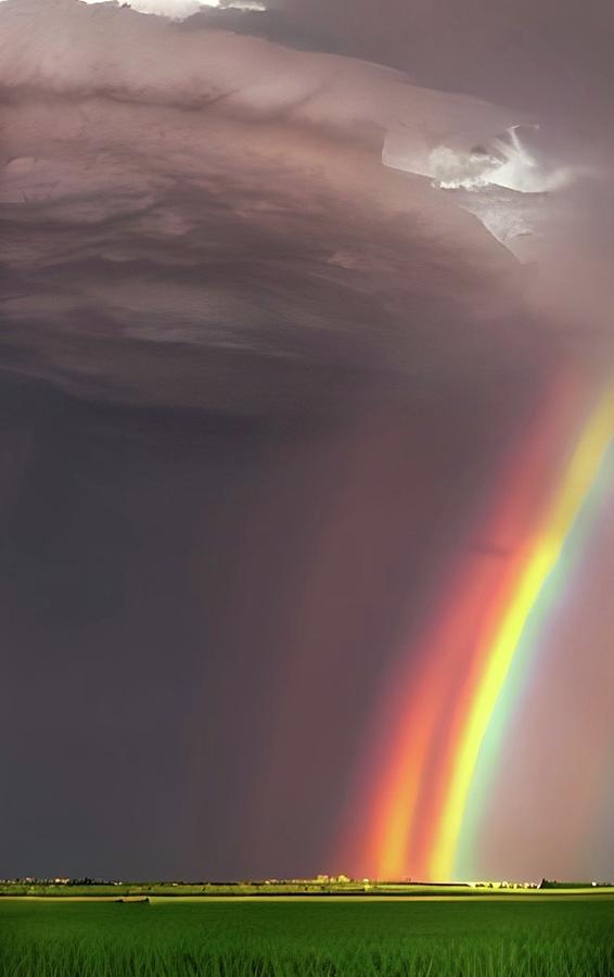 Rainbow Fantasy  Digital Art by Ally White