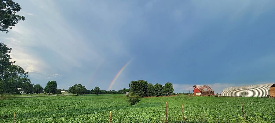 Rainbow Farm  Photograph by Ally White