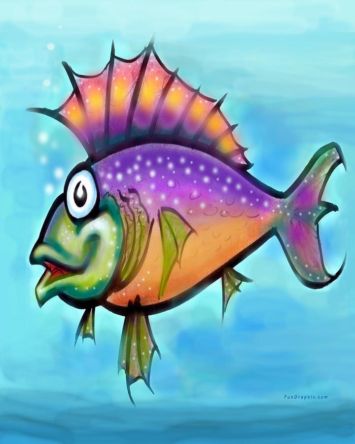 Rainbow Fish Digital Art by Kevin Middleton