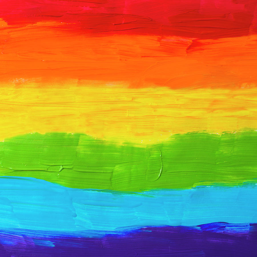 Rainbow Flag Lgtb Mixed Media by Gina Dsgn - Fine Art America