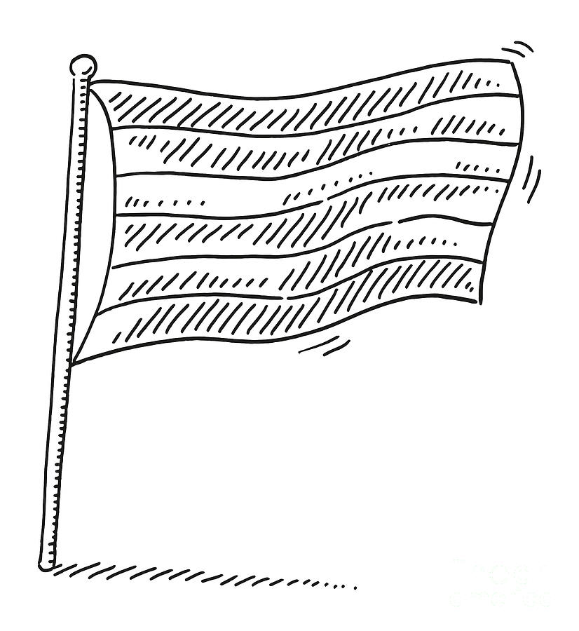 Rainbow Flag Symbol Drawing Drawing by Frank Ramspott - Fine Art America