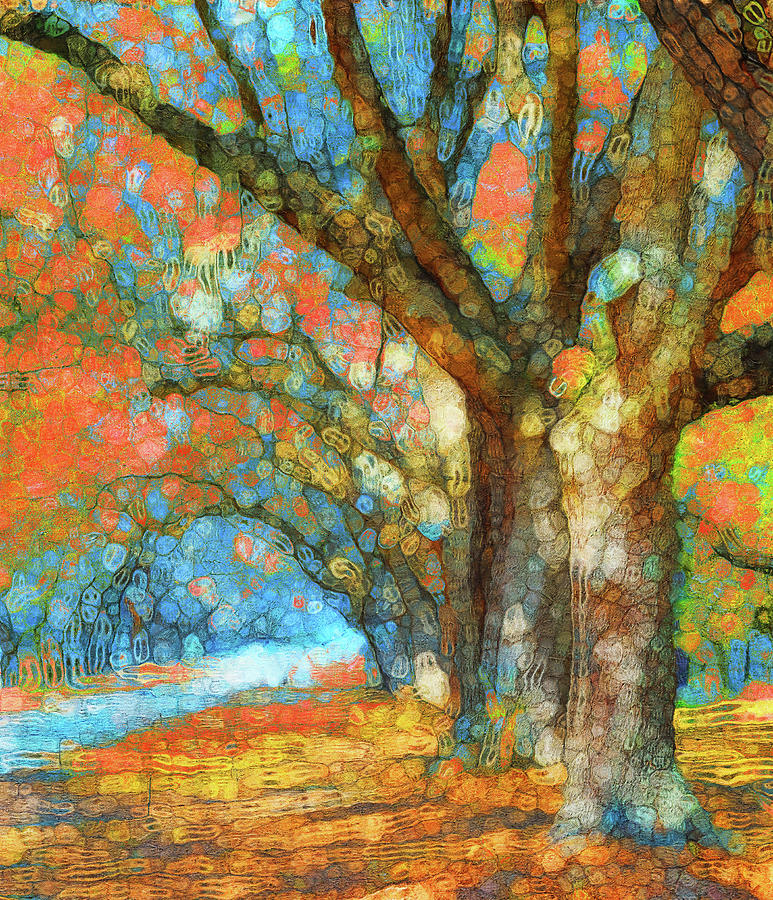 Rainbow Forest 1 Painting by Dan Sproul