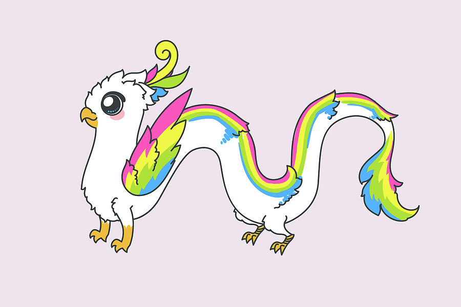 Rainbow Griffin Drawing by Enjoy Everything - Fine Art America