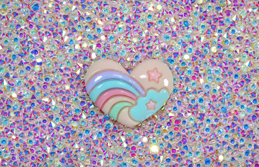 Rainbow Heart Photograph by Kelly Bowden