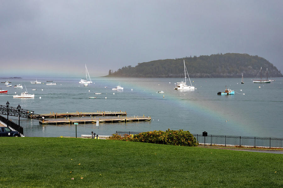 Rainbow in Bar Harbor Photograph by Craig A Walker