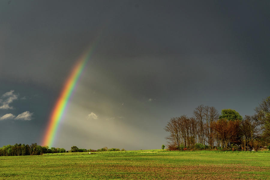 Landscape Photograph - Rainbow In Indiana by Scott Smith Landscape Photograph - Rainbow In Indiana by Scott Smith