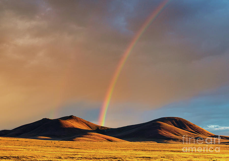 Rainbow in Nevada Photograph by Henk Meijer Photography