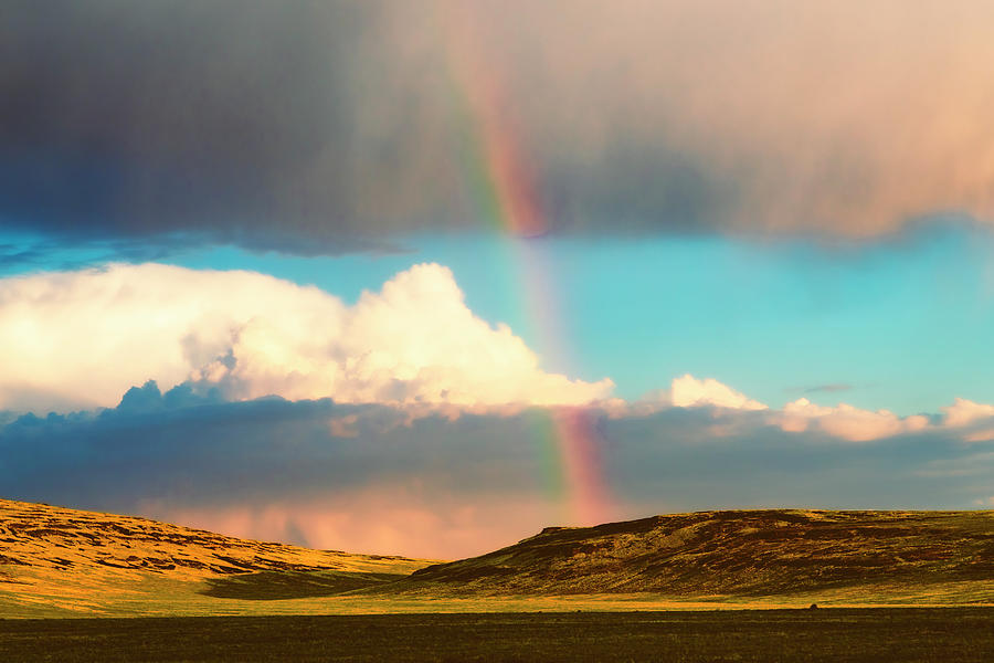 Rainbow in the Desert Photograph by Mike Lee