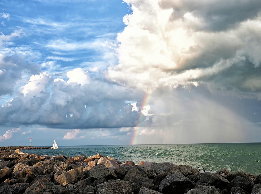 Rainbow In The Storm Photograph by Scott Olsen