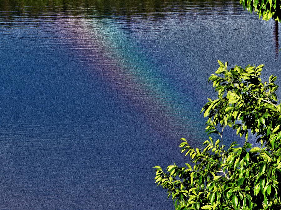 Rainbow lake, oil Photograph by Tom Casey - Fine Art America