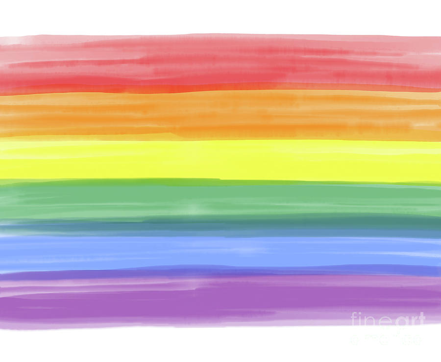 gay flag colors art