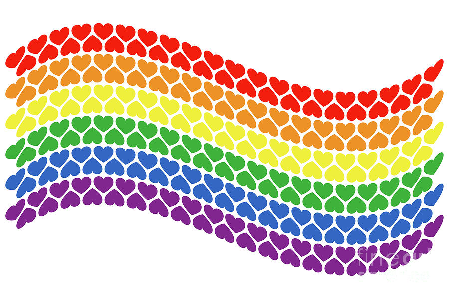 gay pride flag.