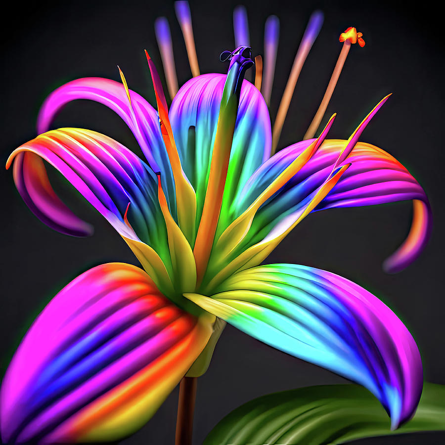 Rainbow Lily Aspirations Photograph by Bill and Linda Tiepelman