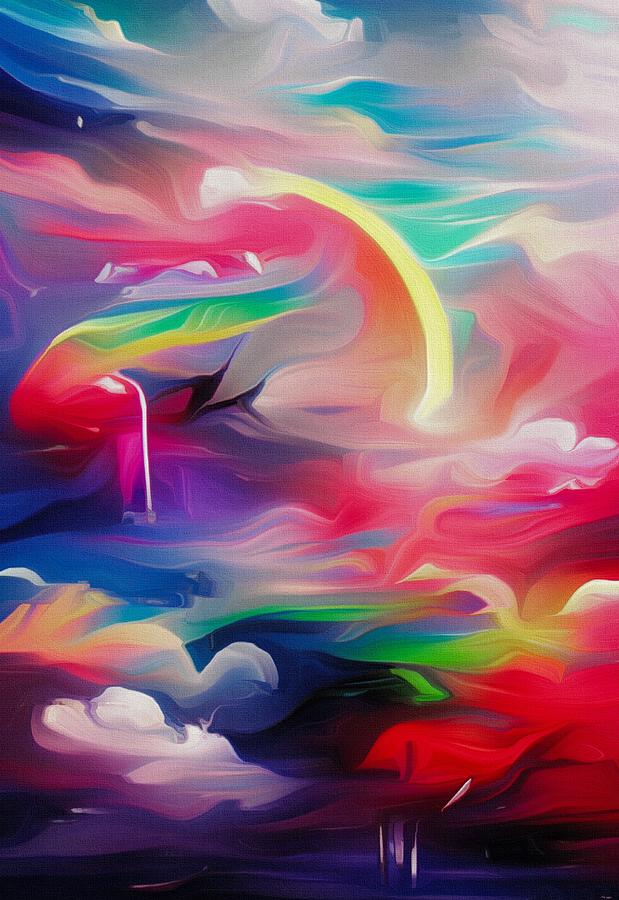 Rainbow Melody Digital Art by Michelle Hoffmann - Fine Art America