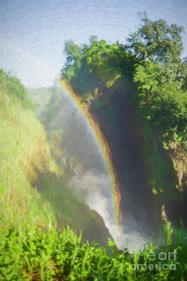 Rainbow, Murchison Falls, Uganda Photograph by Liz Leyden