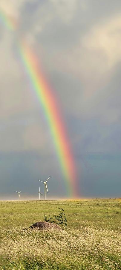 Rainbow Near Amarillo, Texas  Photograph by Ally White