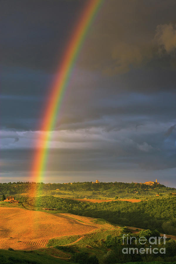 Rainbow near Pienza 2 Photograph by Henk Meijer Photography