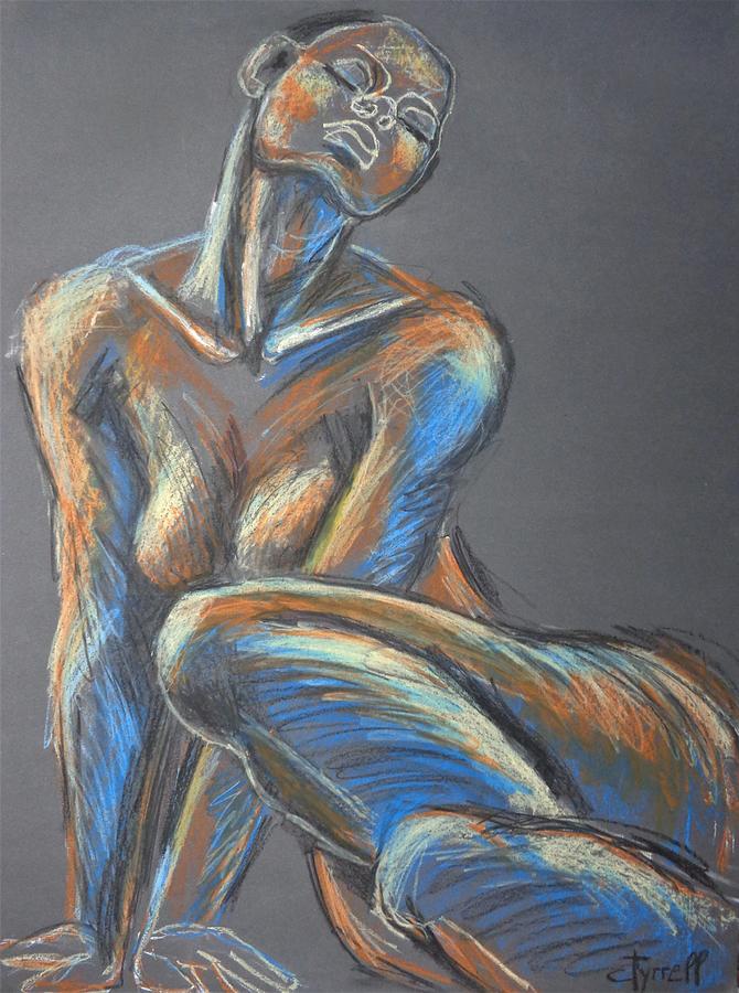 Rainbow Nude 1 Drawing by Carmen Tyrrell