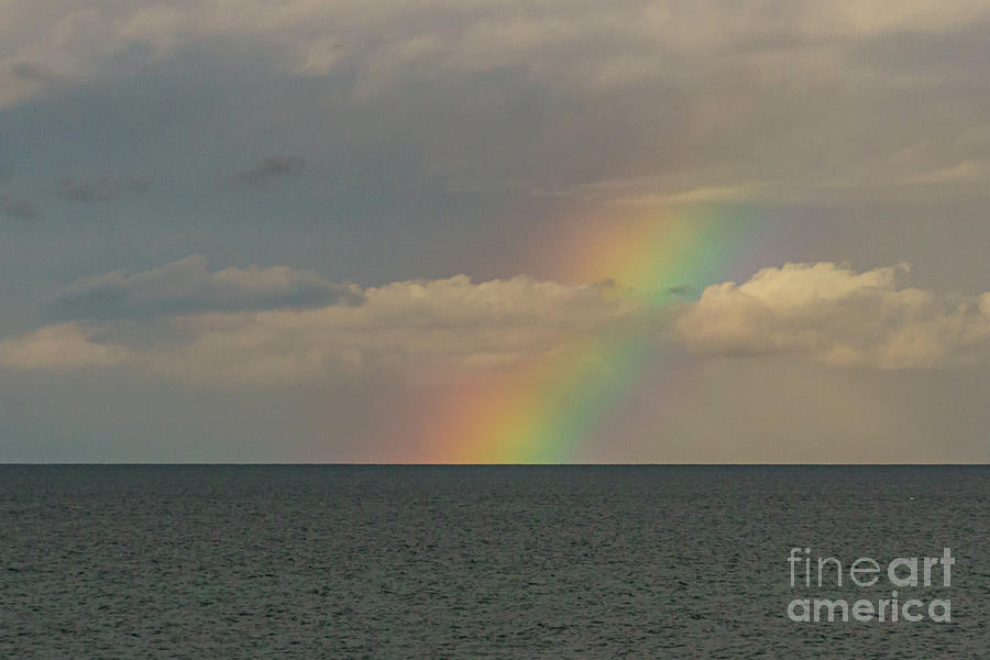 Rainbow on the Salish Sea Photograph by Nancy Gleason