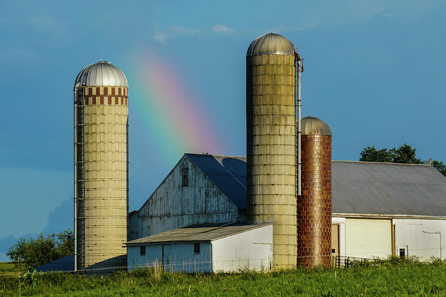 Rainbow Over Amish Country Photograph by Tana Reiff