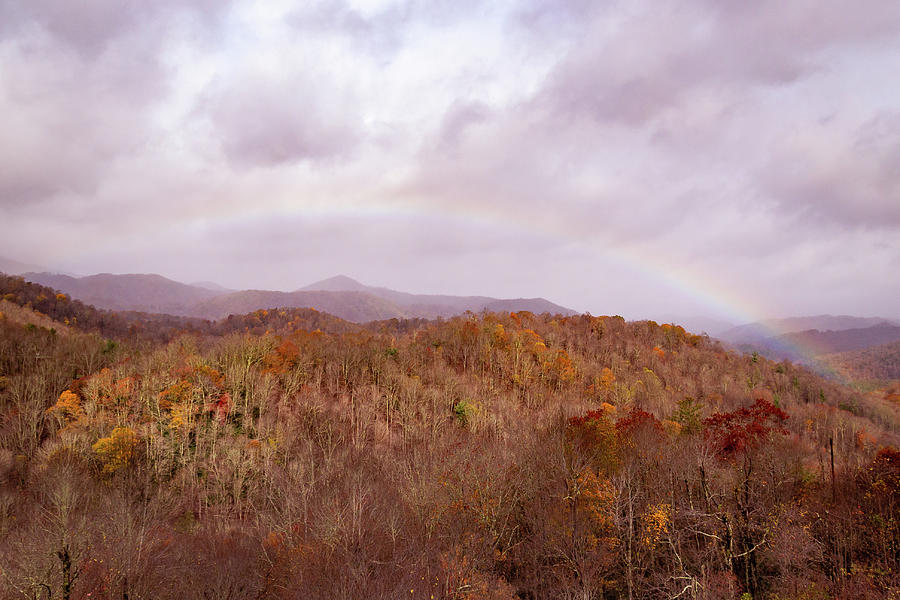 Rainbow over the Blue Ridge Parkway Photograph by Cindy Robinson