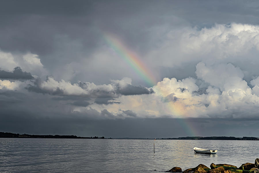 Rainbow Over The Ferry Port Photograph by RC Studio