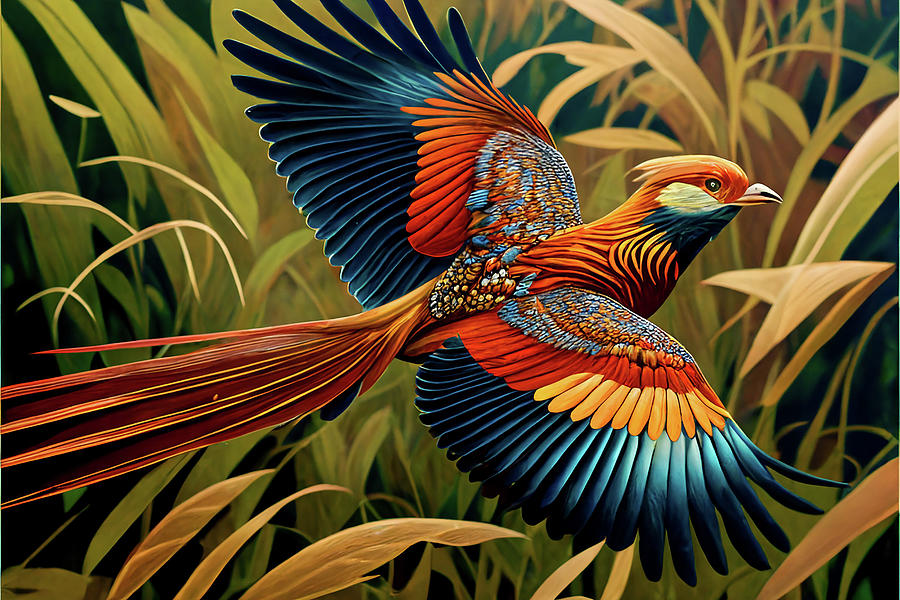 Rainbow Parrot Digital Art By Ian Holmes Fine Art America