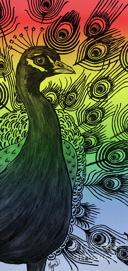 Rainbow Peacock Digital Art by Megan Dirsa-DuBois