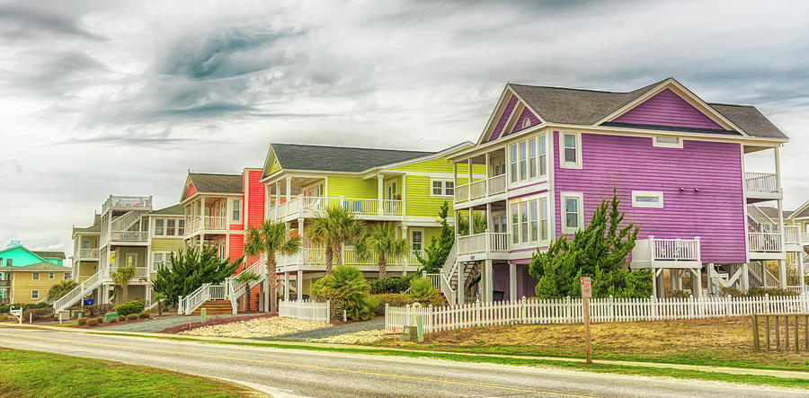 Rainbow Row Holden Beach #7869 Photograph By Susan Yerry - Fine Art America