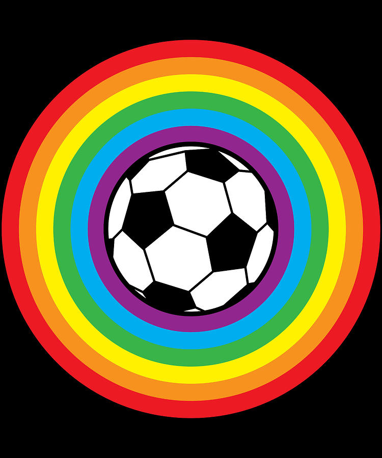 Rainbow Soccer Ball Digital Art by Flippin Sweet Gear