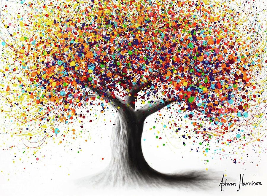 Rainbow Soul Tree Digital Art by Elizabeth Han - Fine Art America