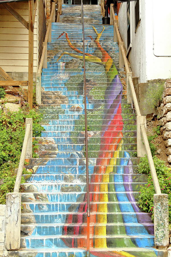 Rainbow Stairs Photograph by Lens Art Photography By Larry Trager