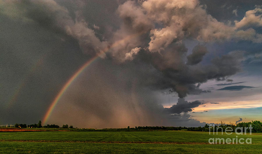 Rainbow Storm Ohio Photograph by Teresa Jack