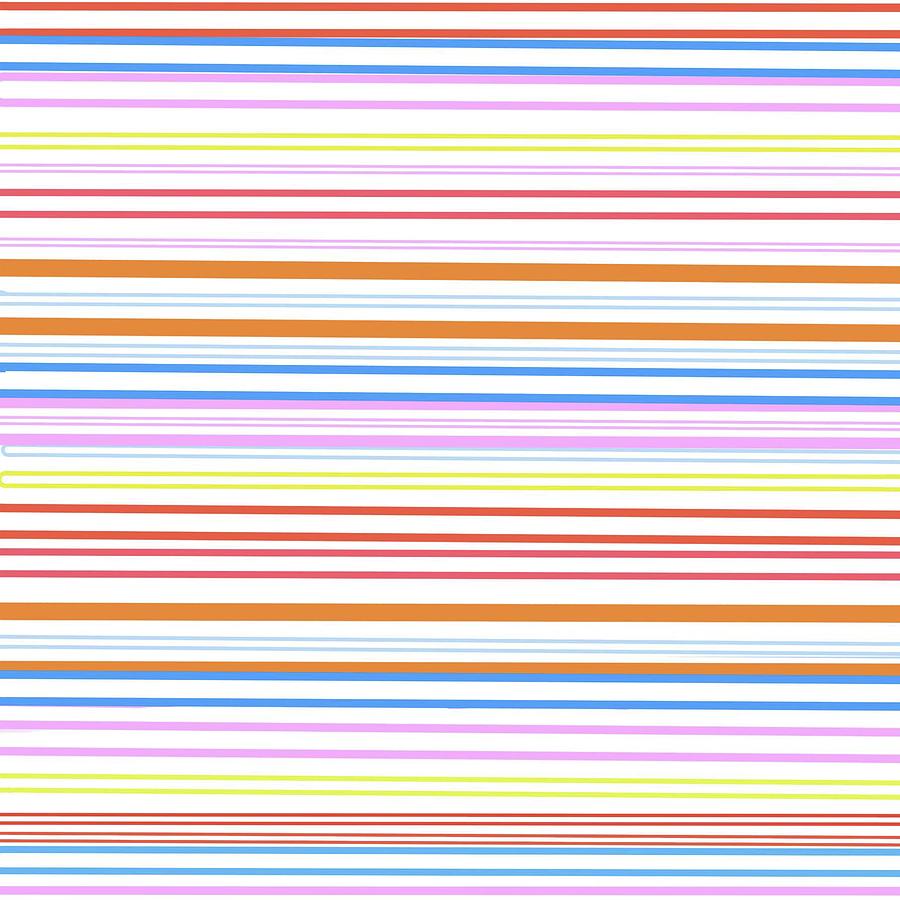 Rainbow Stripes Digital Art by Ashley Rice