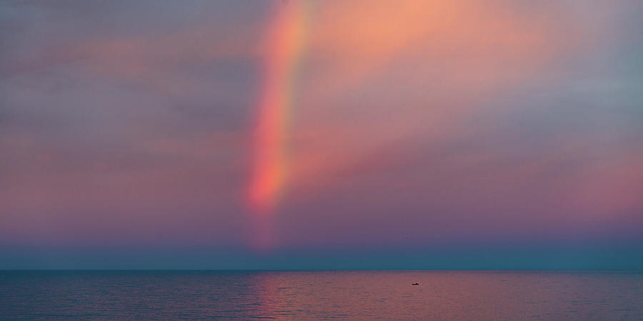 Rainbow Sunrise from Mazatlan Mexico Photograph by Tommy Farnsworth