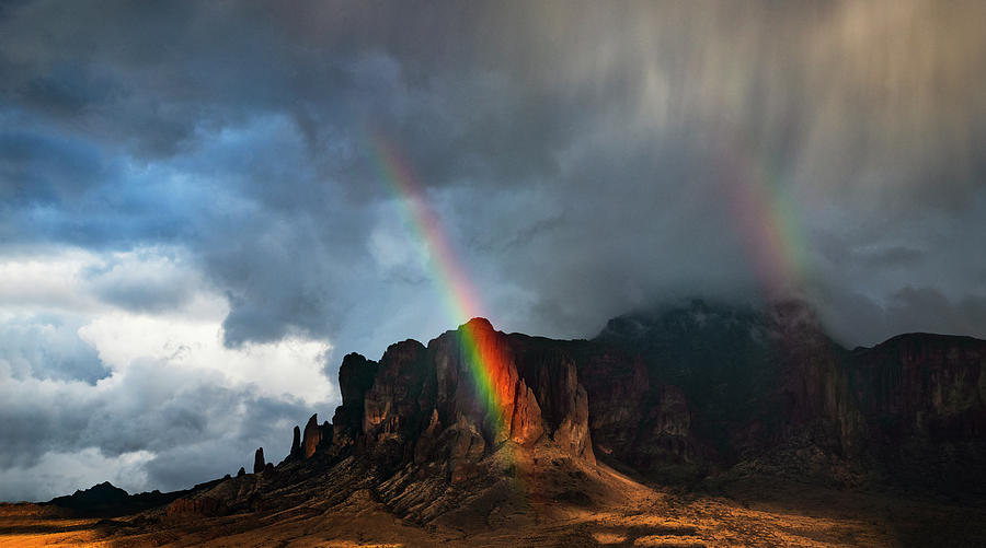 Rainbow To The Lost Dutchman Gold  Photograph by Saija Lehtonen