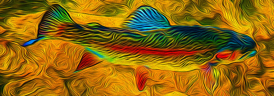 Rainbow Torrent Digital Art by Gene Bollig