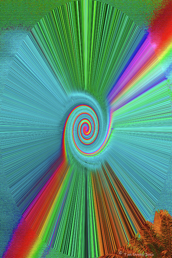 Rainbow Twist And Shout Digital Art by Tom Janca