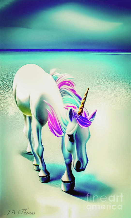 Rainbow Unicorn Digital Art by JB Thomas