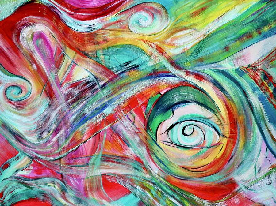 Abstract Painting - Rainbow Vision by Jackie Ryan