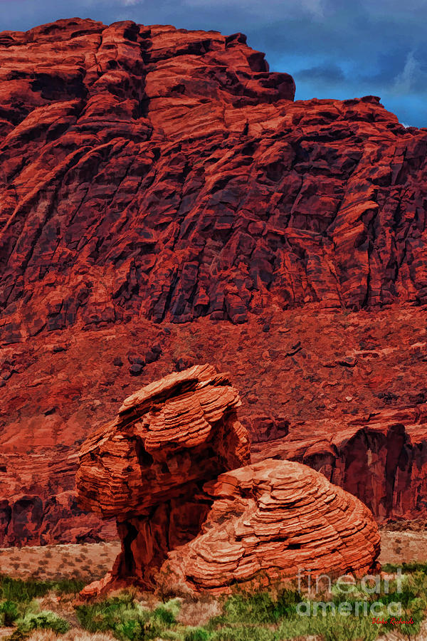 Rainbow Vista Valley Of Fire Rock On Rock Photograph by Blake Richards