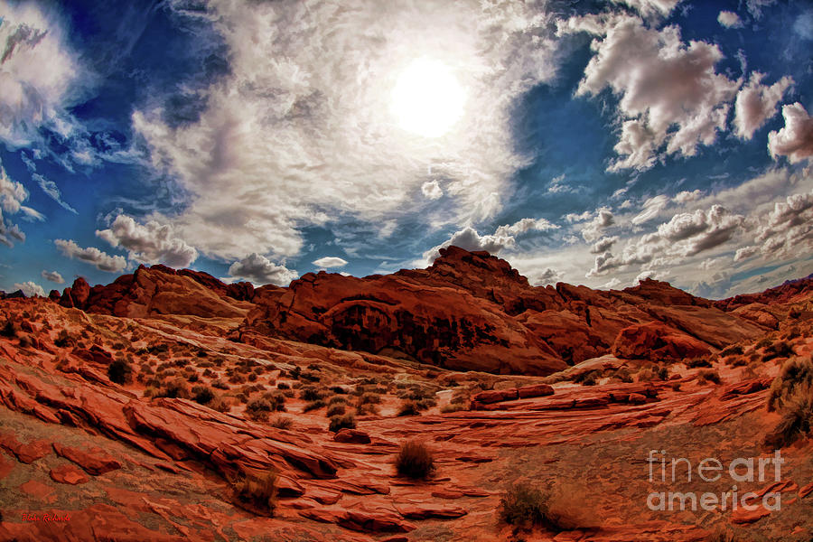 Rainbow Vista Valley Of Fire Sun Directly Over Head Photograph by Blake Richards