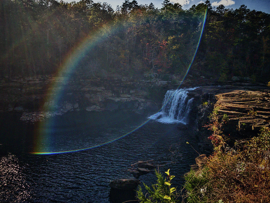 Rainbow Waterfall Photograph by Mike Dunn