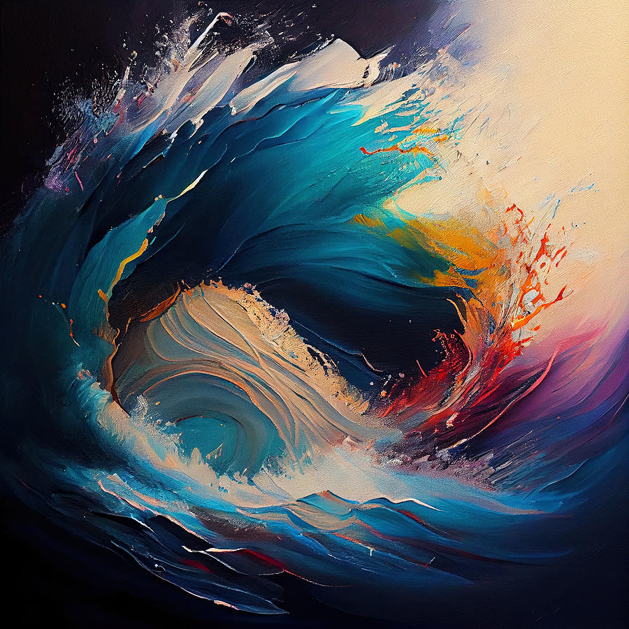 Rainbow Wave Painting by Matt Black - Fine Art America