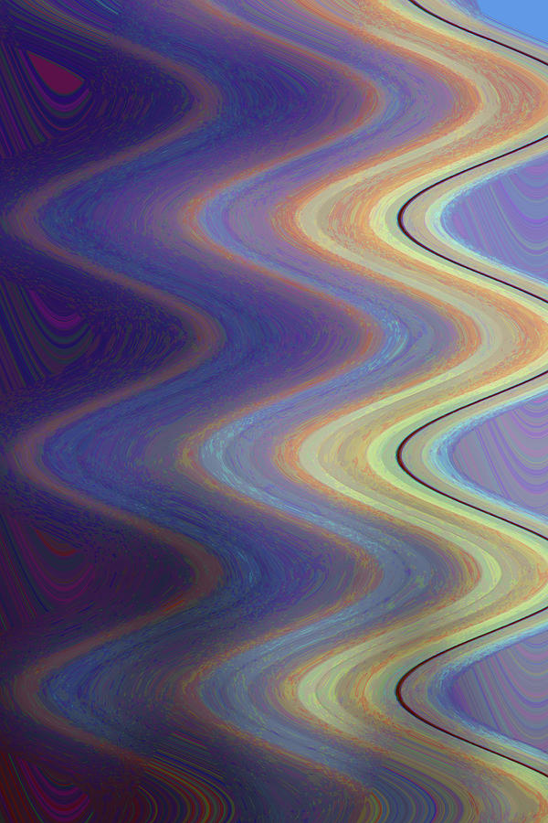 Rainbow Wave  Digital Art by Tom Janca