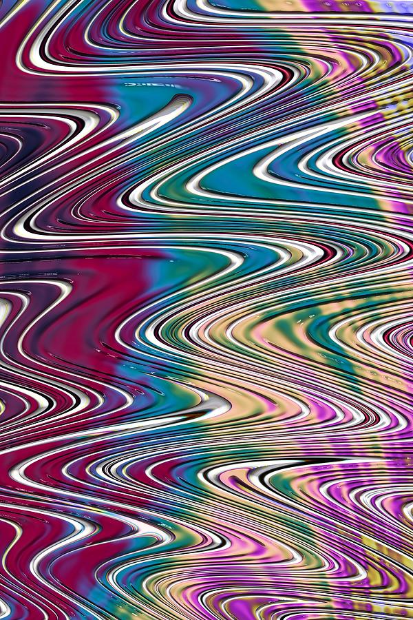 Rainbow Waves Digital Art by Vickie Fiveash