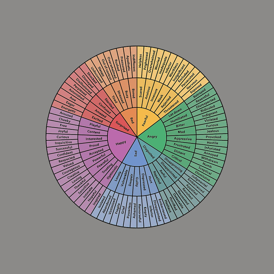 Rainbow Wheel Of Emotions Tapestry - Textile by Brandon Simpson | Pixels