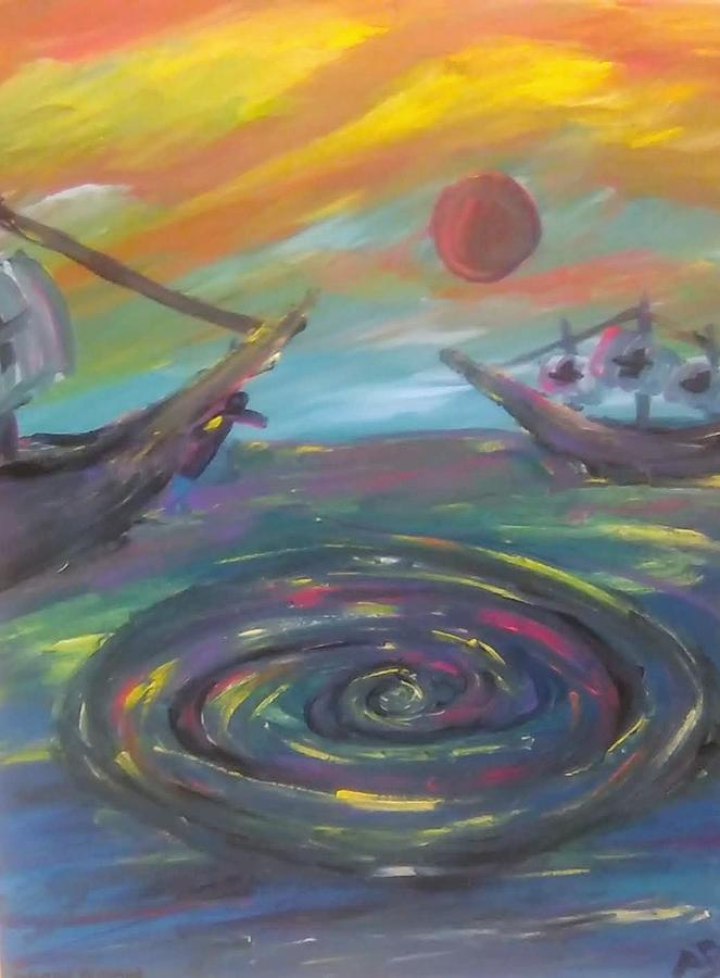 Rainbow Whirlpool Painting by Andrew Blitman